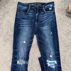 American eagle ripped skinny jeans